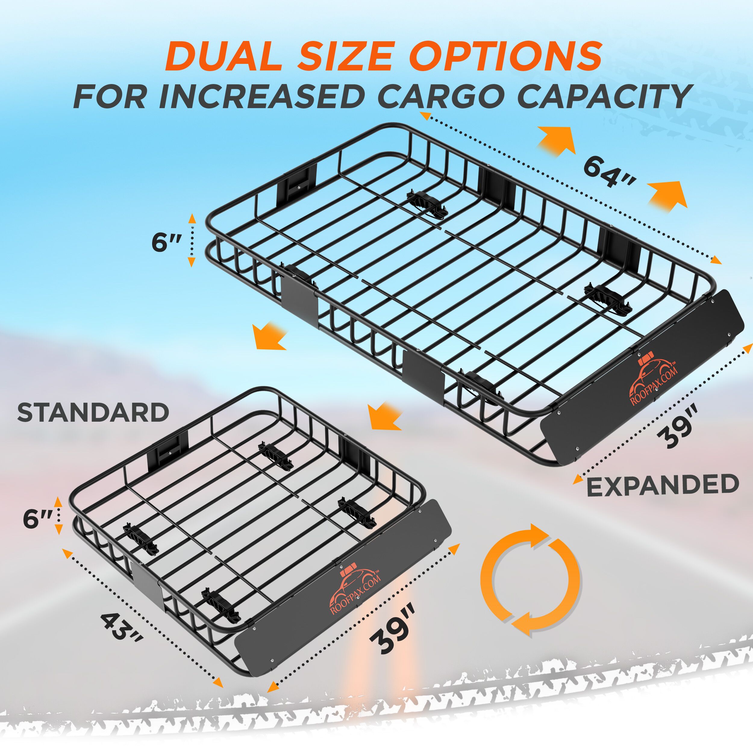 Car Roof Rack Basket - RoofPax: Travel More - Worry Less!