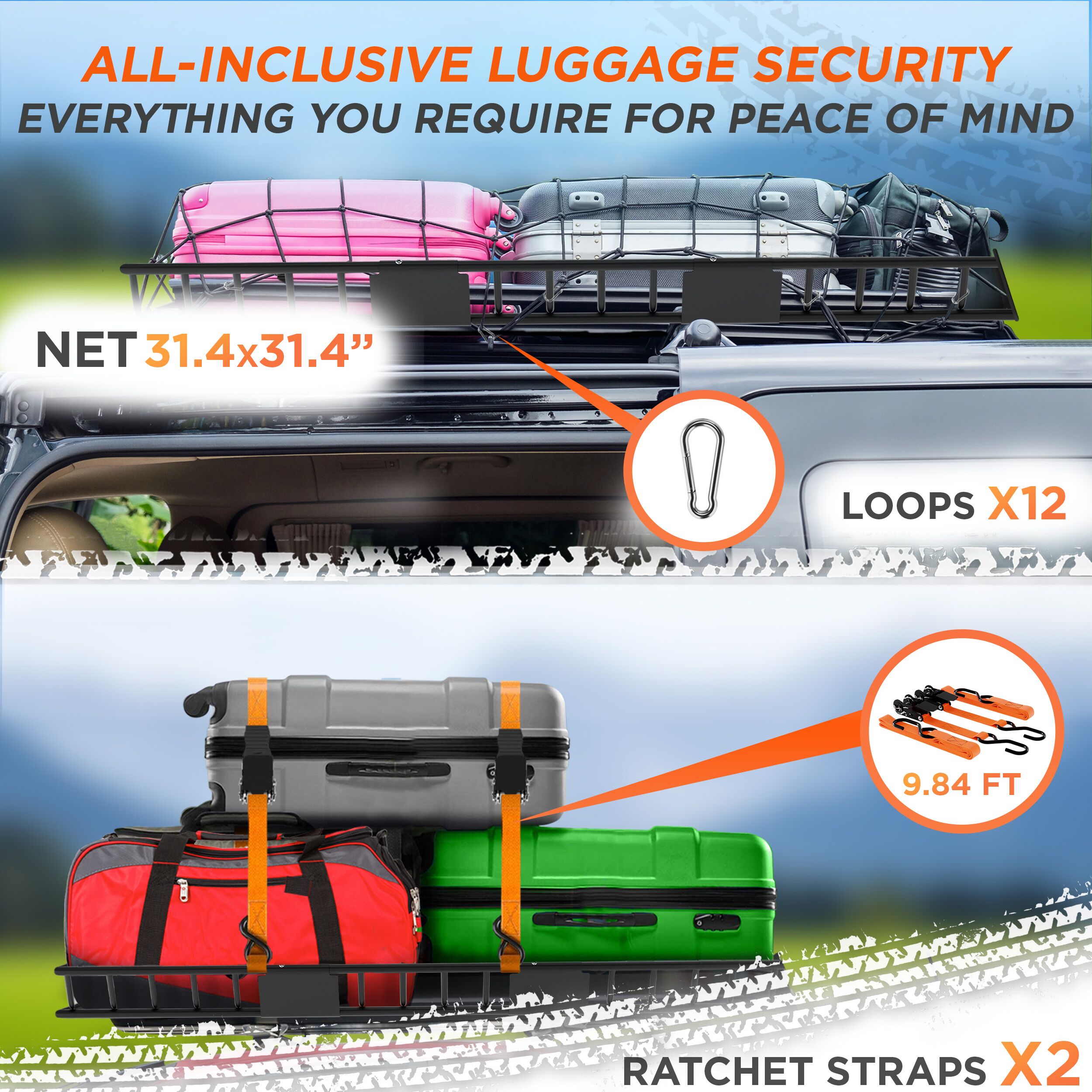 Car Roof Rack Basket - RoofPax: Travel More - Worry Less!