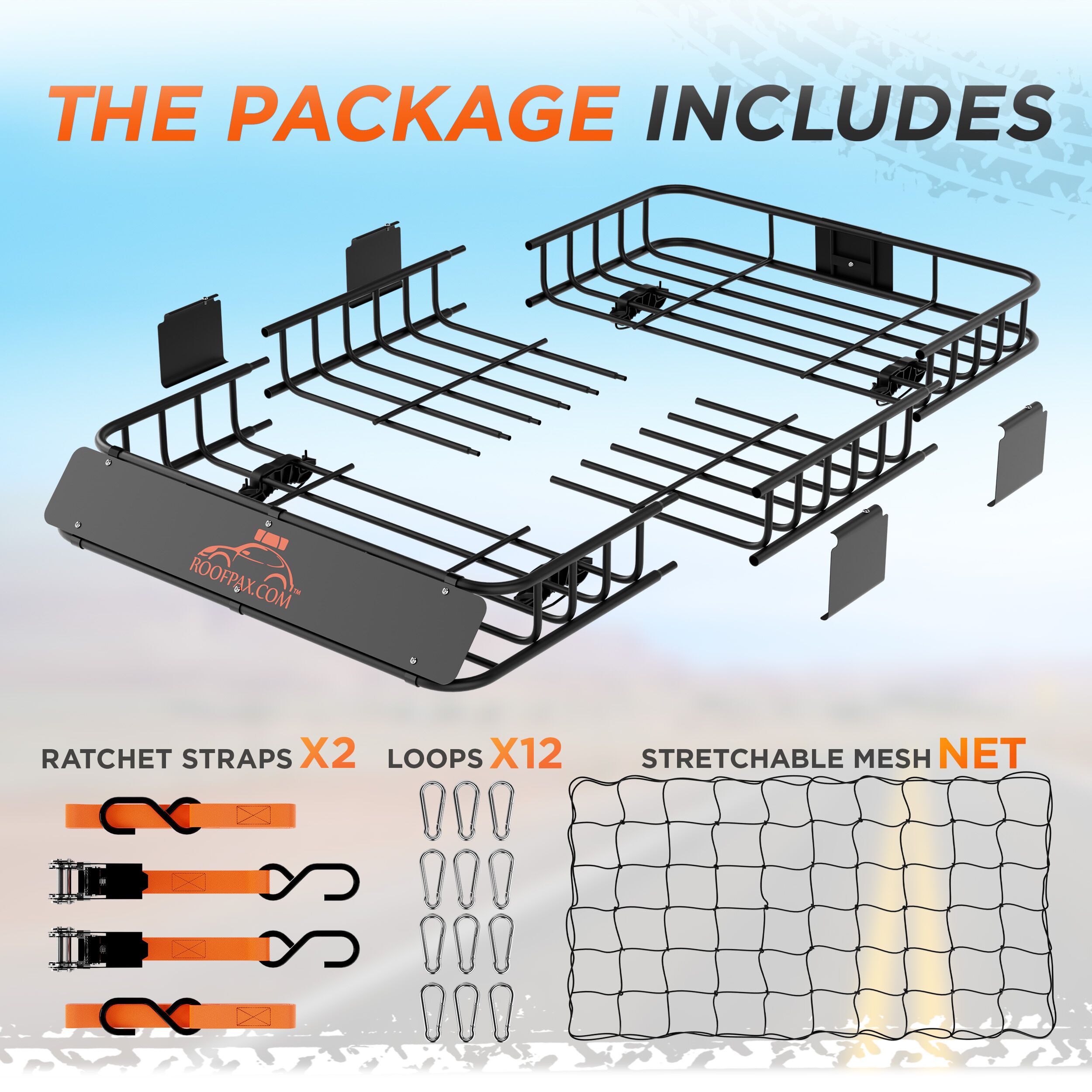 Car Roof Rack Basket - RoofPax: Travel More - Worry Less!, Car Basket